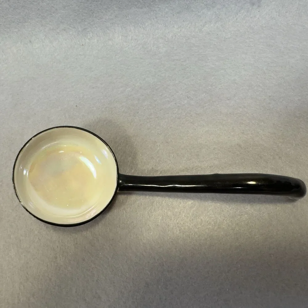 Vintage 1920s Noritake Art Deco Lusterware Mayonnaise Bowl Ladle Set